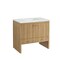 James Martin Vanities Hudson 36in Single Vanity, Light Natural Oak w/ 3 CM Ethereal Noctis Top 435-V36-LNO-3ENC - alternate 3